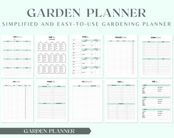 The Ultimate Gardening Planner BUNDLE, Gardening Planner Printable, Garden Organizer, Garden Layout, Garden Journal | Gardening Notebook