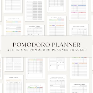 Pomodoro Planner, Daily Time Blocking, Time Management tool, Time Blocking, Study Session Planner, Pomodoro Tracker, 10 Minutes Planner