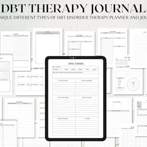 DBT Workbook, DBT Therapy Journal, DBT Skills, Therapy Worksheet, Counselling Resources, Therapy Tools, Mental Health Printable, Therapy