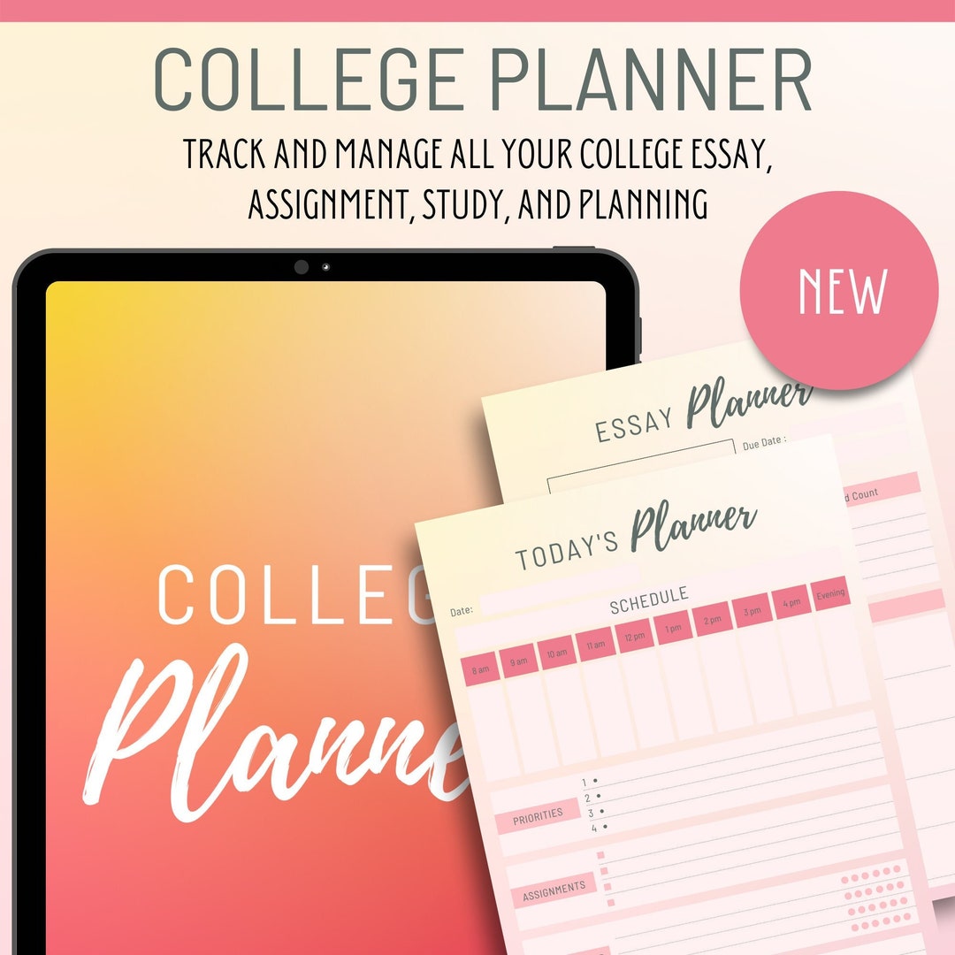 College Planner College Digital Planner Planner College Etsy