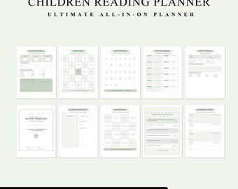 Lesetagebuch für Kinder, Lesetracker zum Ausdrucken, Leseliste für Kinder, Leseprotokoll (PDF), Tabelle für tägliche Lesegewohnheiten, Auszeichnungen für Superleser