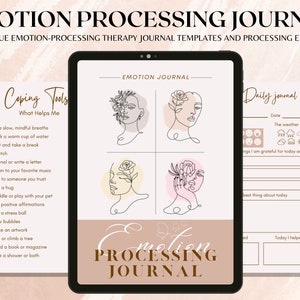 Emotion Processing Worksheets, Emotion List, Mental Health Printable, Processing Emotion , Emotional Regulation Therapy Worksheets, Emotions