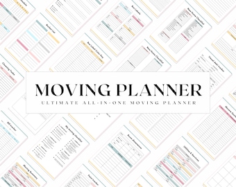Moving Planner, Moving Checklist, Moving Binder, Moving Organization, Declutter Planner,  Moving gift, Moving list, Moving Printable, Moving