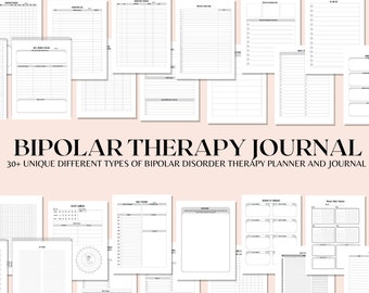 Bipolare Störung Therapie Journal, Therapie Journal, Angst Journal, Psychische Gesundheit, Depression, Angst, Stimmungsschwankungen, Depressive Bipolar
