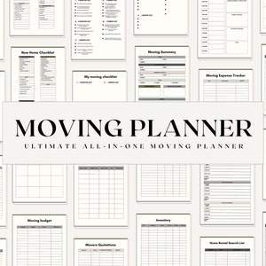 Picture of Moving Planner, Moving Checklist, Moving Binder, Moving Gift, Moving ...