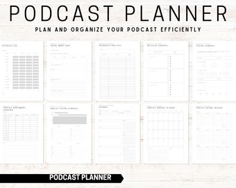 ULTIMATE Podcast Planner BUNDLE, Podcast Script, Podcast Checklist, Podcast Planner, Podcast Templates, Podcast Worksheet, Content Planner