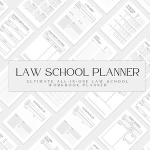 Planer szkoły prawniczej, Planer studenta prawa, Notatki ze szkoły prawniczej, Planer szkoły prawniczej, Planer prawny, Notatki z wykładów, Harmonogram nauki, Planer studenta