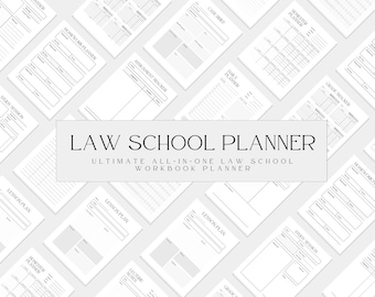 Law School Planner, Law Student Planner, Law School Notes, Law School Planner, Legal Planner, Lecture Notes, Study Schedule, Student Planner