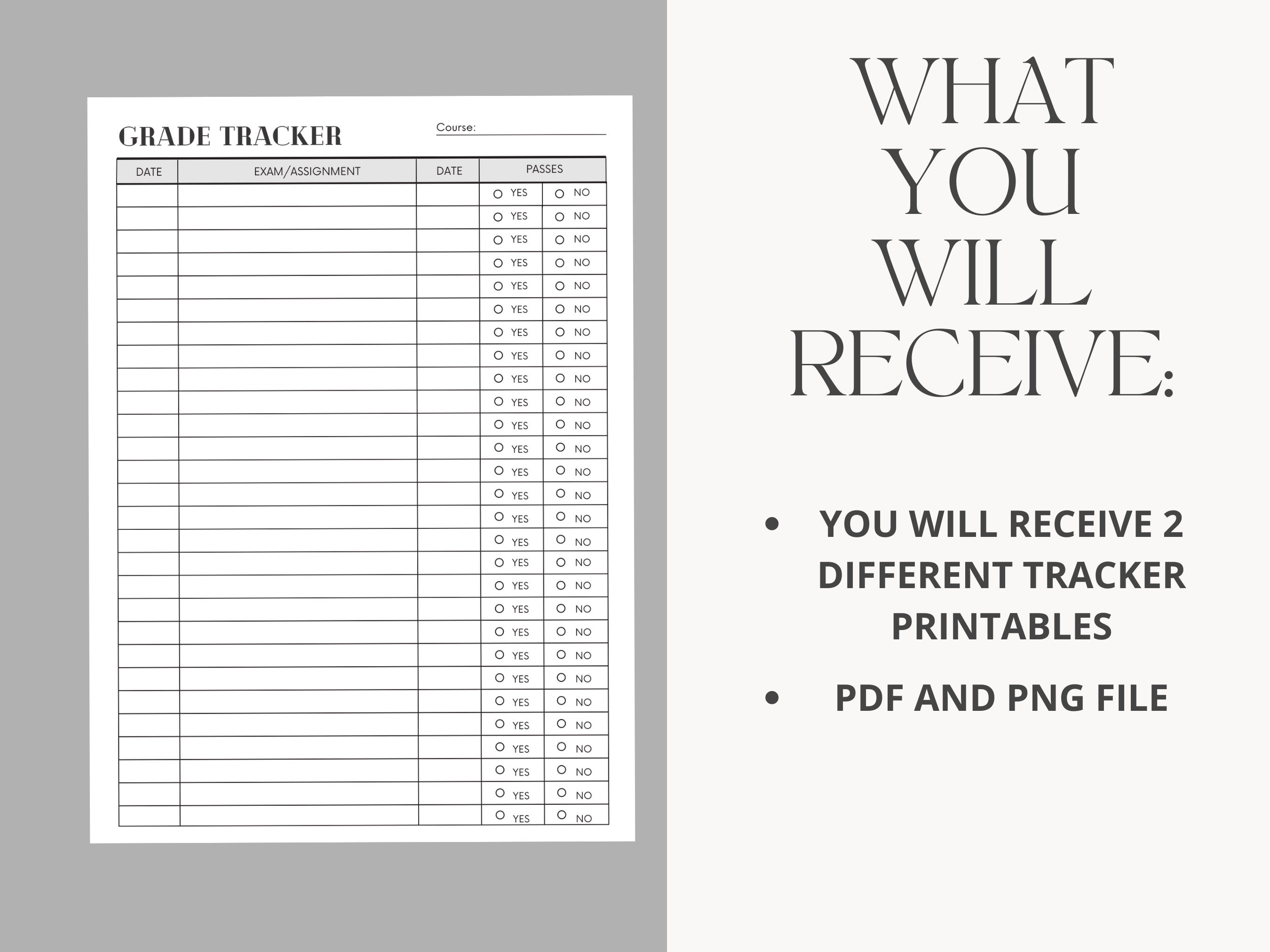 Digital Gradebook for Teachers, Digital Grade Tracker, Grade Tracker ...