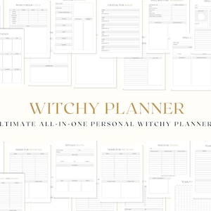 Ultimate Witchy Planner, Witch journal, Witchy planner, Tarot journal, Gothic Planner, Astrology planner, Grimoire Journal, Witch Planner