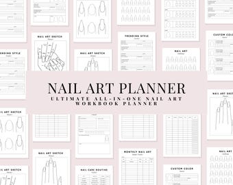 Nail Art Planer, Nagelpflege Planer, Nagel Planer, Nail Art Idee, Nagelplaner, Nail Art Printable, Nail Art Praxis, Nail Art Vorlage