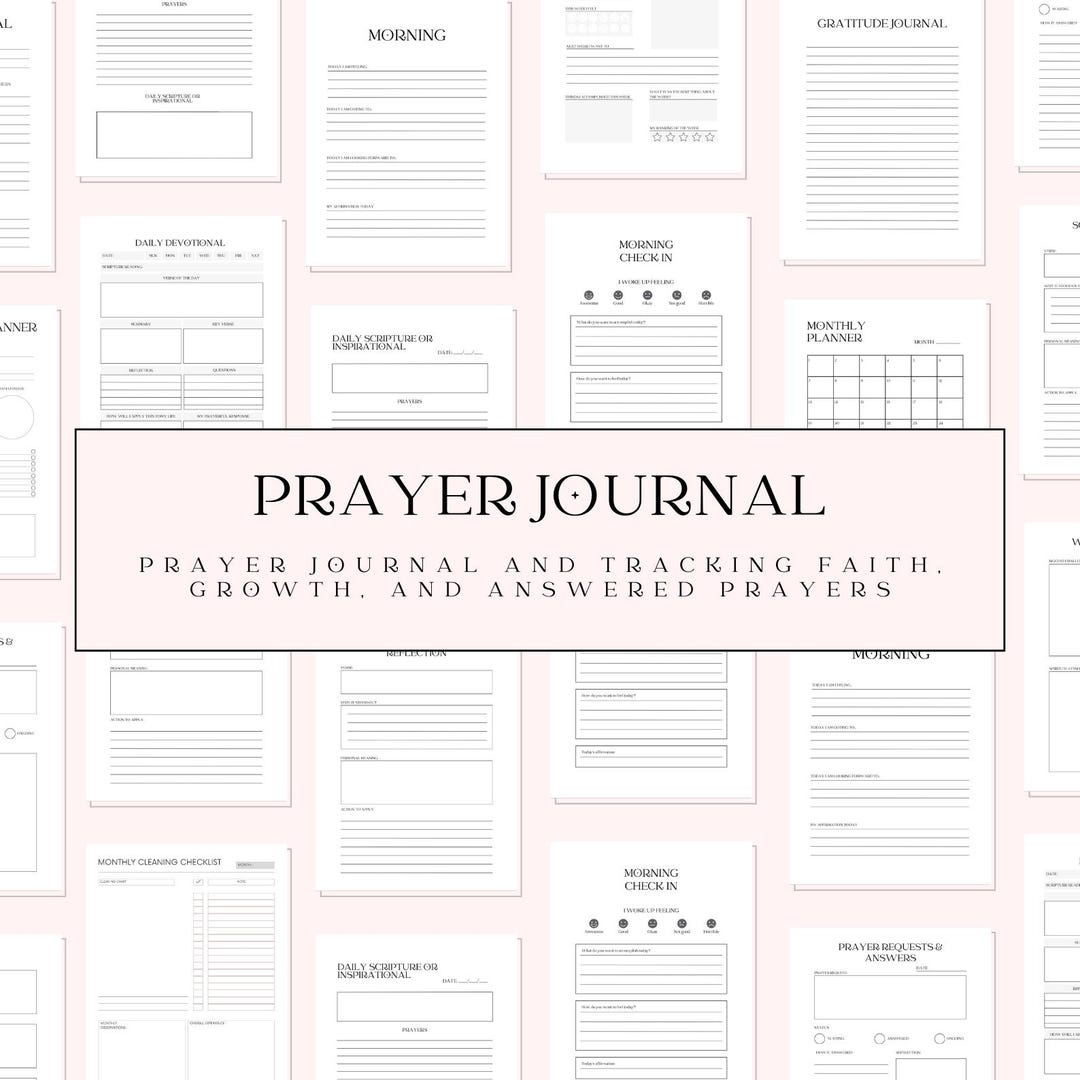 Prayerful Journal | Digital Prayer Journal, Bible Study, Gratitude Log ...