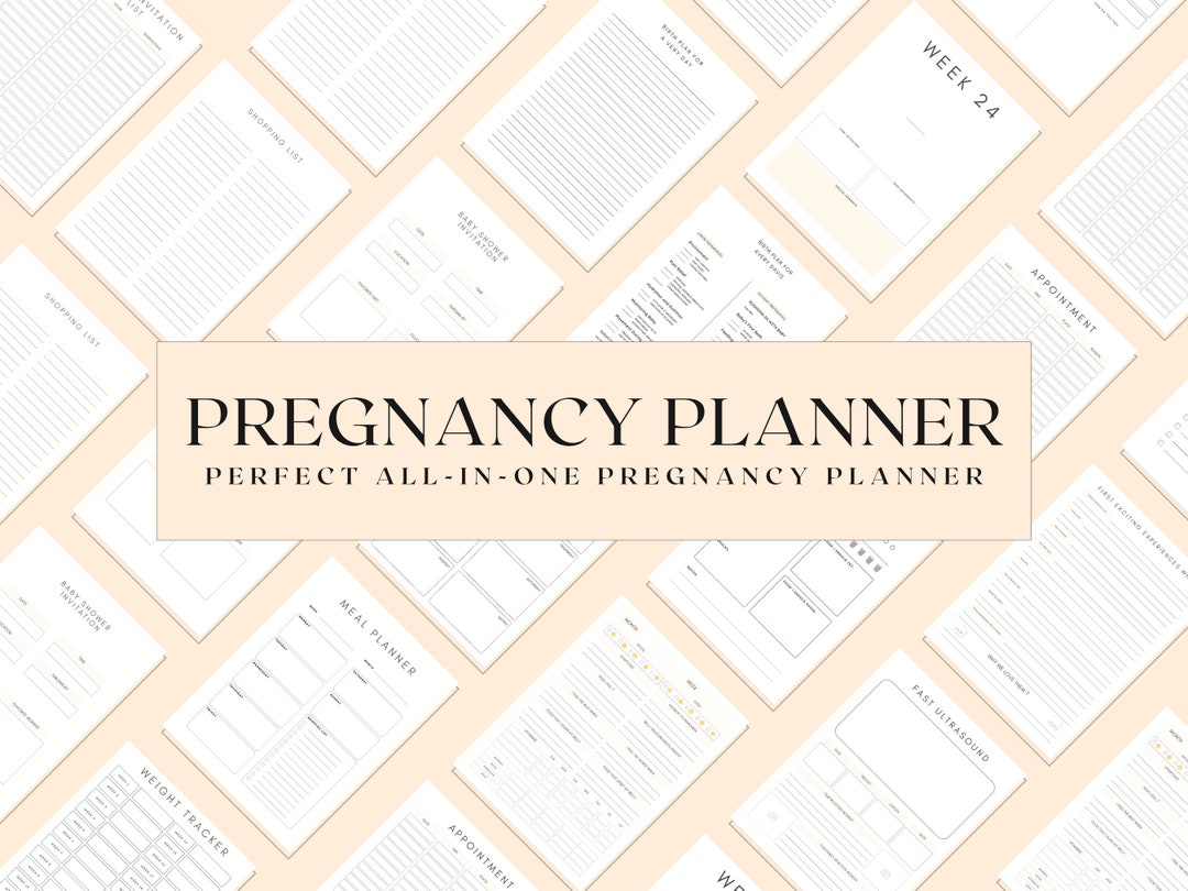 Pregnancy Planner Printables Pregnancy Journal First Time - Etsy