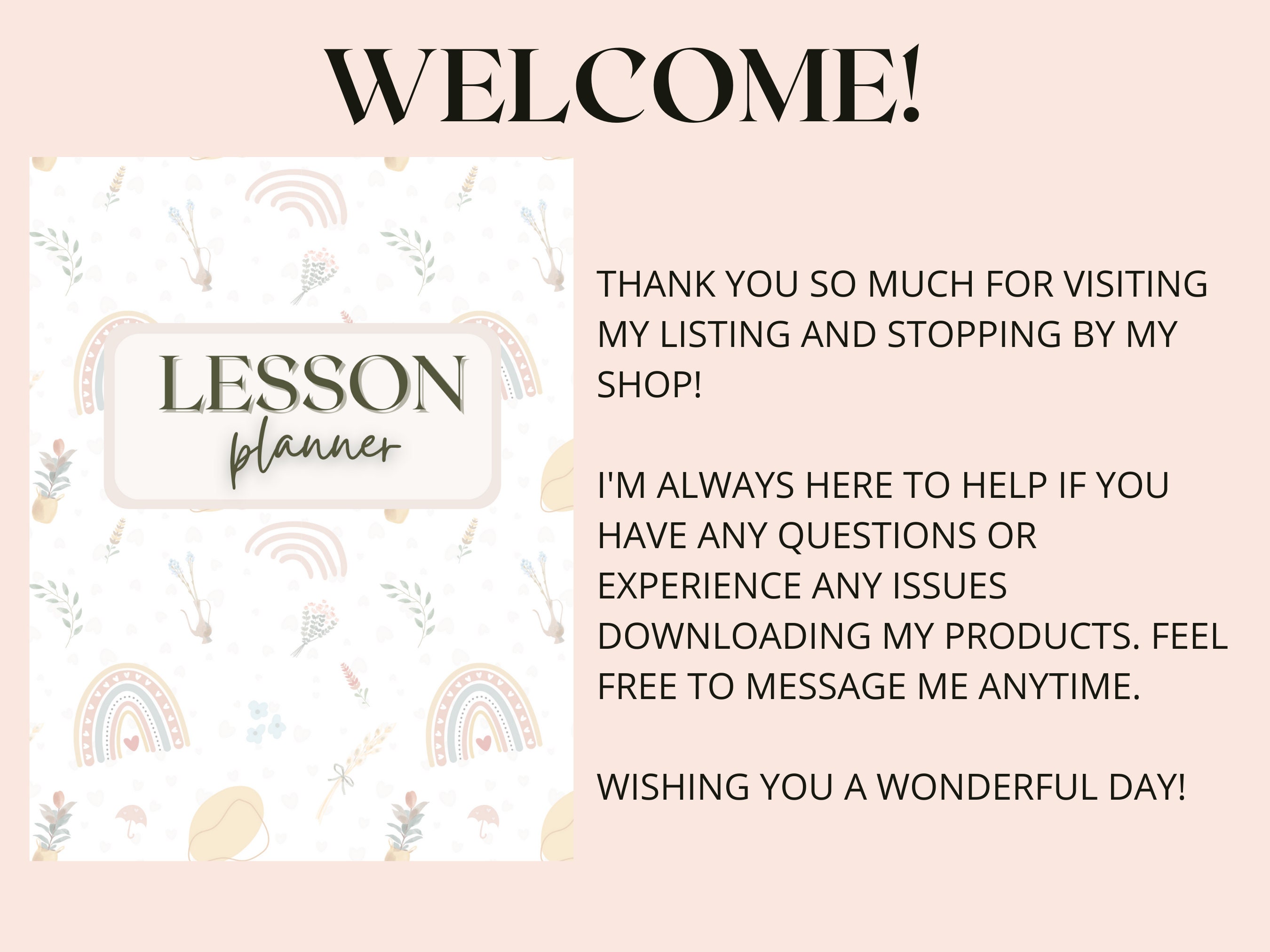 Lesson Planner Lesson Plan Template Lesson Planner - Etsy Australia