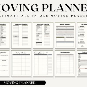 Moving Planner, Moving Checklist, Moving Binder, Moving Gift, Moving ...