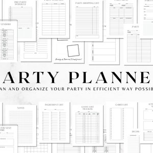 ULTIMATE Party Planner Organizer Bundle, Party Planner Notebook, Birthday Party Planner, Event Planner, Event Planner Organizer, Event Plan