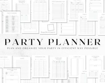 ULTIMATE Party Planner Organizer Bundle, Party Planner Notebook, Birthday Party Planner, Event Planner, Event Planner Organizer, Event Plan