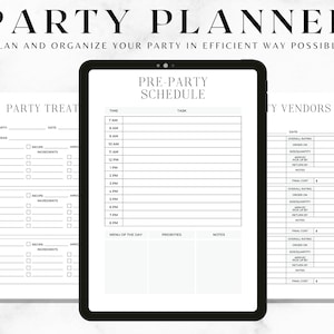 ULTIMATE Party Planner | Event Planner Printable | Event Organizer | Event Planner Template | Event Checklist | Party Checklist | Event Plan