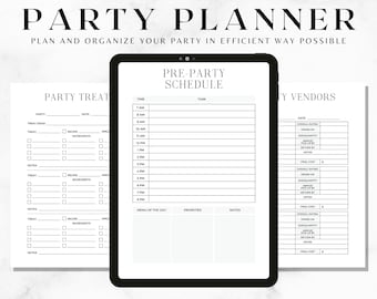 ULTIMATE Party Planner | Event Planner Printable | Event Organizer | Event Planner Template | Event Checklist | Party Checklist | Event Plan