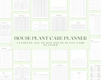 House Plants Care Planner Printable, Plant Care Journal, Plant Planner, Plant care tracker printable, Watering schedule, Houseplant care