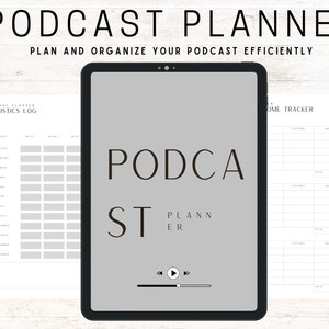 ULTIMATE Podcast Planner | Podcast Management Planner, Podcast Planner, Bundle, Podcast Episode Content Calendar, Podcast Checklist
