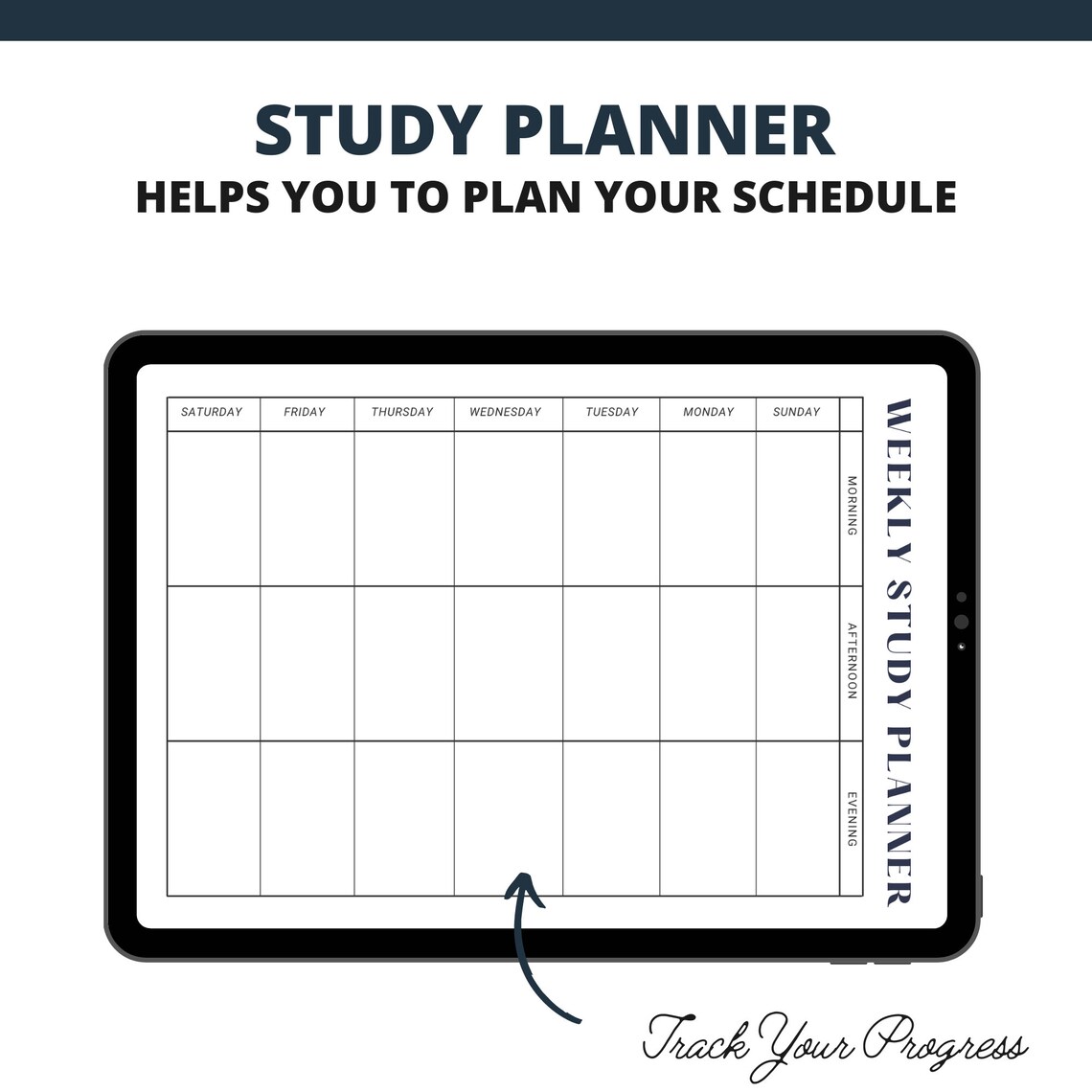 Minimalist Study Planner Printable, Academic Study Planner Printable ...