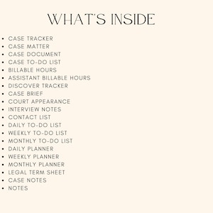 Lawyer Planner | Attorney Planner | Printable Lawyer Notes | Legal ...