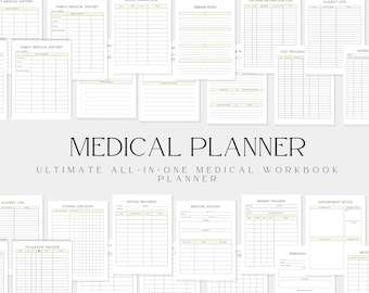 Medizinischer Planer, Medizinischer Organisator, Familien Gesundheit Sammelmappe, Medizinische Sammelmappe,