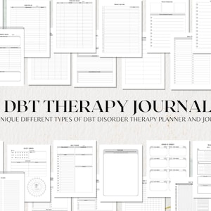 DBT Workbook, DBT Therapy Journal, DBT Skills, Therapy Worksheet, Counselling Resources, Therapy Tools, Mental Health Printable, Therapy