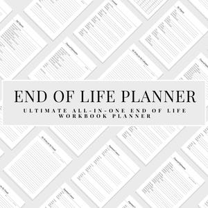 End of Life Planner, Death Binder, What if Binder, Emergency Binder, Death Planner, Estate Planning, Funeral Planner, Just in Case Planner