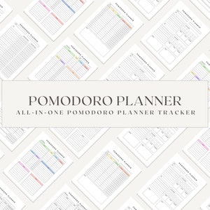 Pomodoro Planer, Tagesplaner, Zeitplaner, Planer, tägliche Lernblockierung, Pomodoro Tracker, 10 Minuten Planer