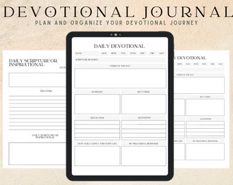 Bible Devotional Journal for Woman, Christian Women Devotional Journal, Digital Daily Devotional Journal, Women’s Daily Devotional Journal