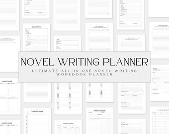 Novel Writing Workbook Planner, Novel Writing Digital Planner, Fiction Writing Planner,  Writer Planner, Writing Planner, Writer Journal