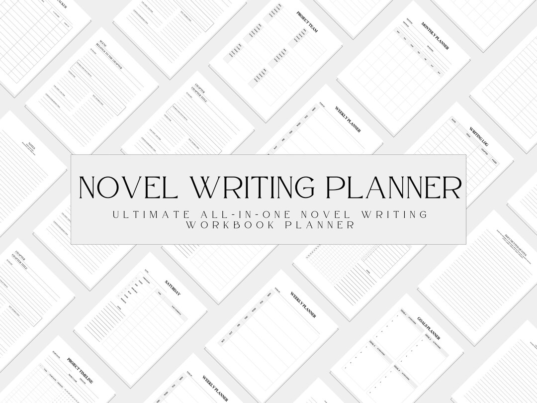 Novel Writing Workbook Planner, Novel Writing Digital Planner, Fiction ...