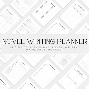 Novel Writing Workbook Planner, Novel Writing Digital Planner, Fiction Writing Planner,  Writer Planner, Writing Planner, Writer Journal