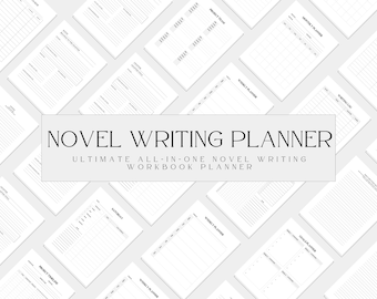 Novel Writing Workbook Planner, Novel Writing Digital Planner, Fiction Writing Planner,  Writer Planner, Writing Planner, Writer Journal