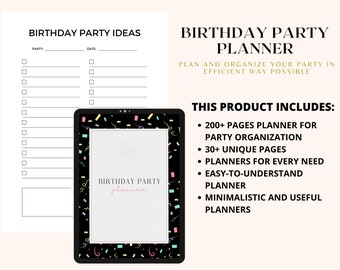 ULTIMATE Birthday Planner Bundle, Birthday Party Planner Bundle, Birthday Party Planner, Party Planner, Birthday Organizer, Event Planner