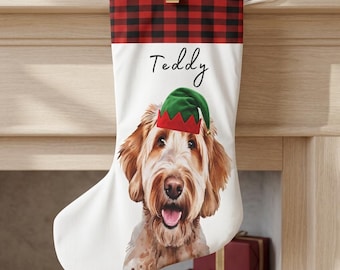 Dog Memorial Gift Christmas Stocking | Personalised from Your Photo