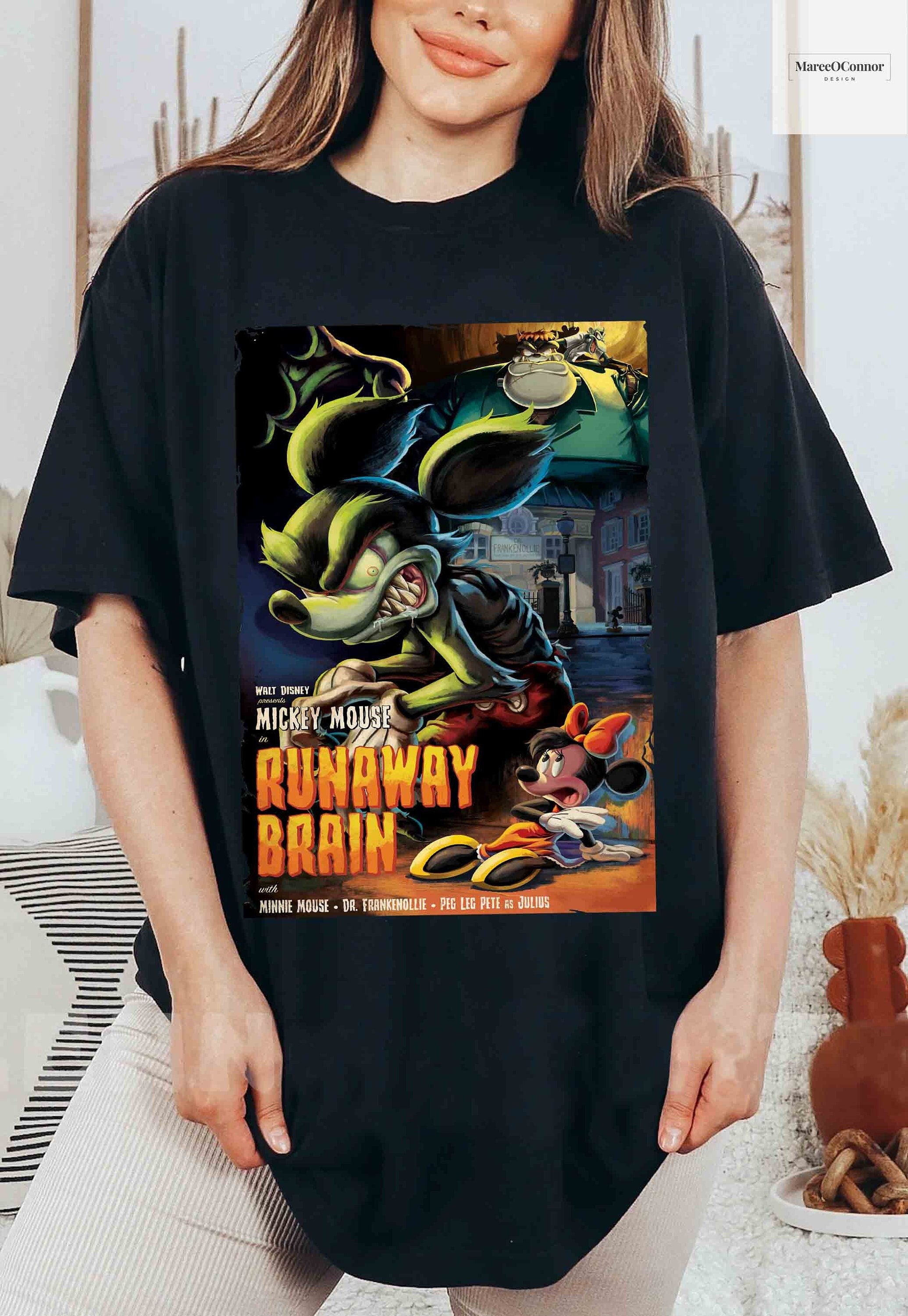 disney tシャツ 90s vintage runaway brain-