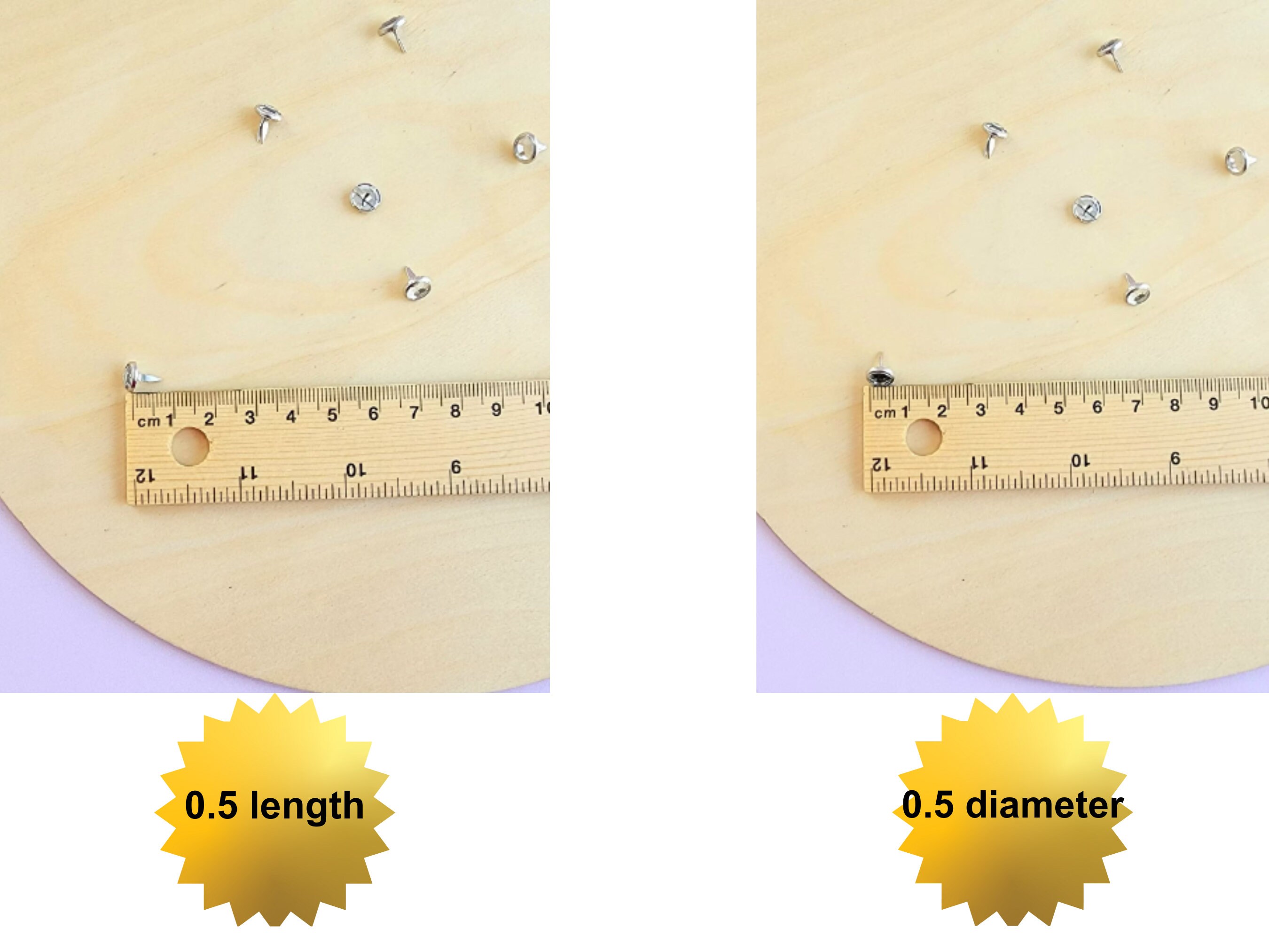 20 Pack Diamond Paper Fastener 0.5cm Diamond Paper Split Pin Etsy