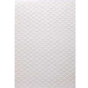 May include: White textured paper with a repeating diamond pattern.