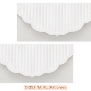 Elfenbeinfarbene geprägte Geldbörse, DL-Geldbörse, Cristina Re DL-Einladungsmappe, Cristina Re Designer-Langumschlag, luxuriöser Einladungsmappen-Umschlag