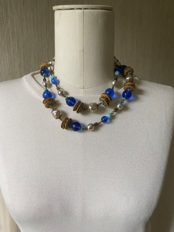 Miriam Haskell Vintage Pearl Necklace - image 1