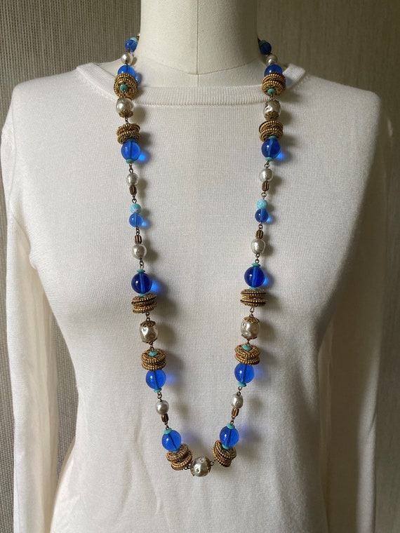 Miriam Haskell Vintage Pearl Necklace - image 3
