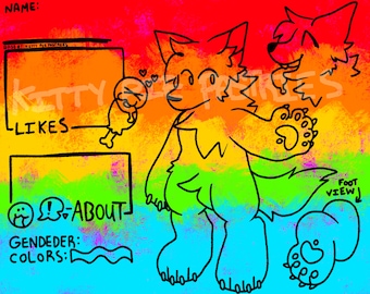 Furry ref sheet