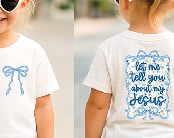 Love like Jesus Kids T-Shirt, Christian Youth Shirt, Faith Shirt, Jesus Coquette Bows Toddler Shirt, Religious Kids Tee, Bible Verse Shirt