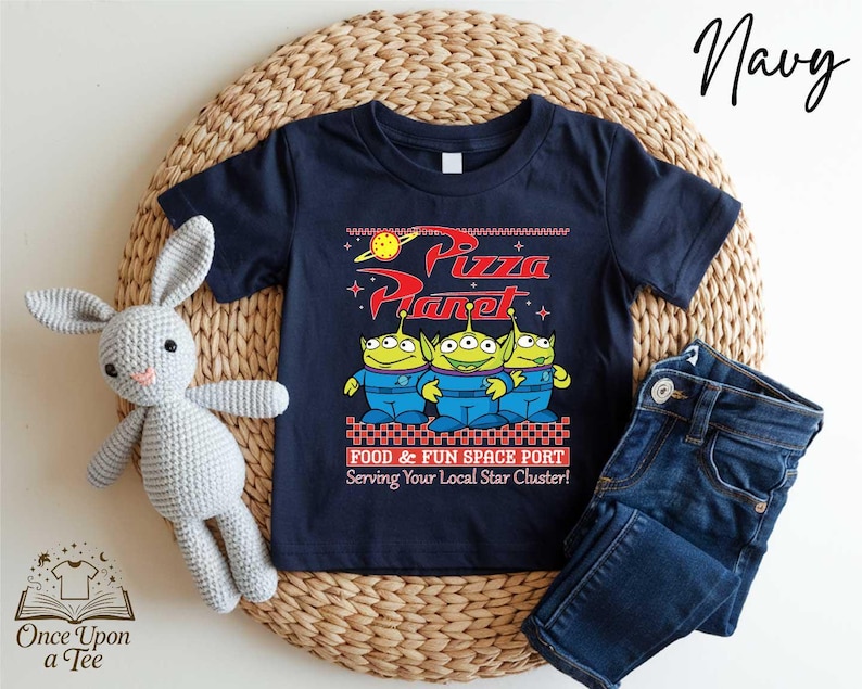 Disney Toy Story Pizza Planet T-Shirt, Walt Disney World Toy Story Aliens Shirt, Disney Pizza Planet T-Shirt, Disney Trip passendes Aliens Shirt Bild 3