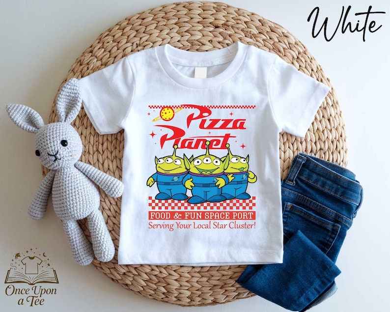 Disney Toy Story Pizza Planet T-Shirt, Walt Disney World Toy Story Aliens Shirt, Disney Pizza Planet T-Shirt, Disney Trip passendes Aliens Shirt Bild 2