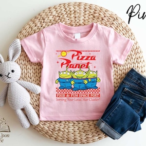 Disney Toy Story Pizza Planet T-Shirt, Walt Disney World Toy Story Aliens Shirt, Disney Pizza Planet T-Shirt, Disney Trip passendes Aliens Shirt Bild 1