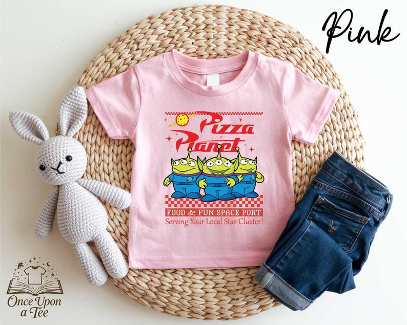 Disney Toy Story Pizza Planet T-Shirt, Walt Disney World Toy Story Aliens Shirt, Disney Pizza Planet T-Shirt, Disney Trip passendes Aliens Shirt Bild 1